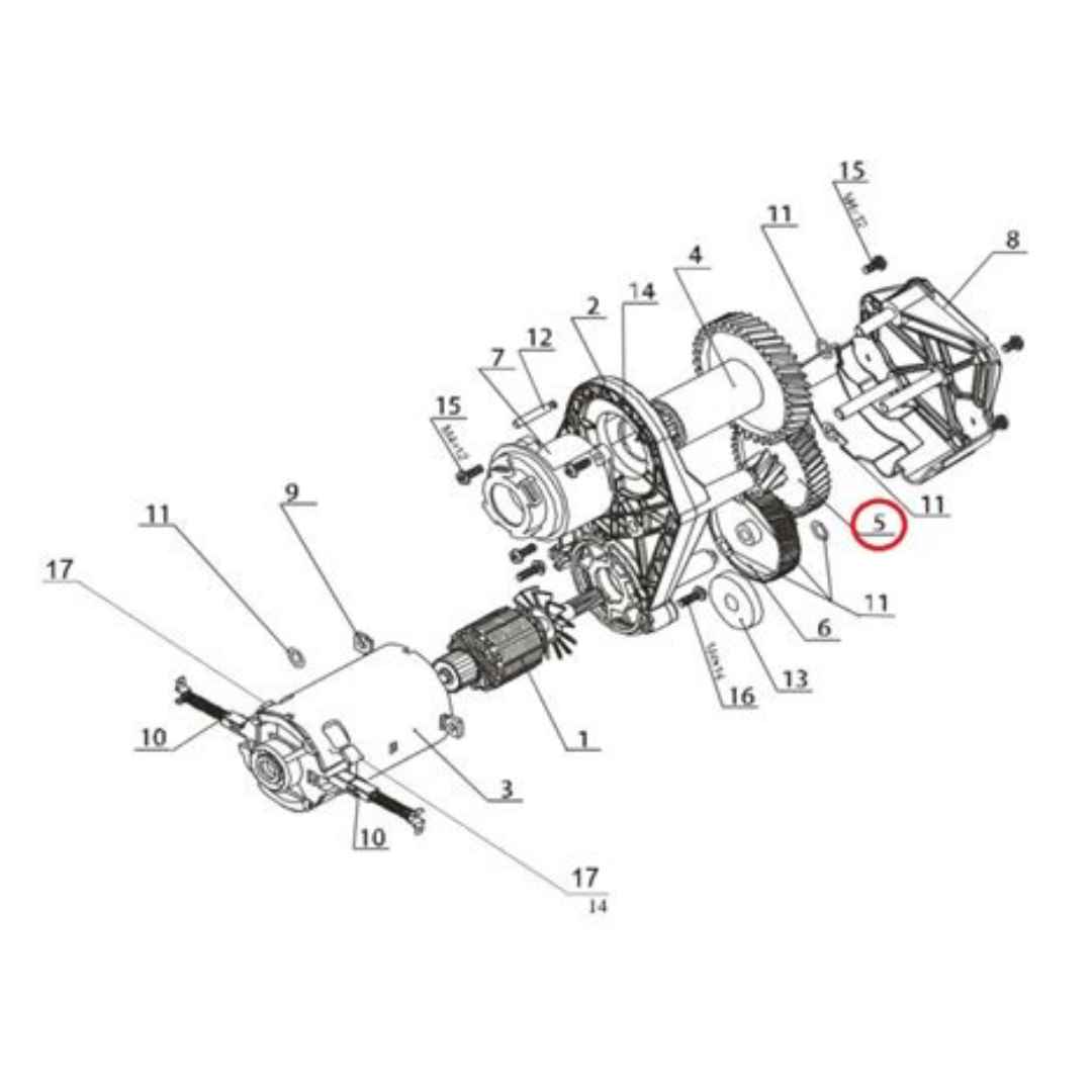 Koło zębate do maszynki do mielenia mięsa Zelmer 187.0004