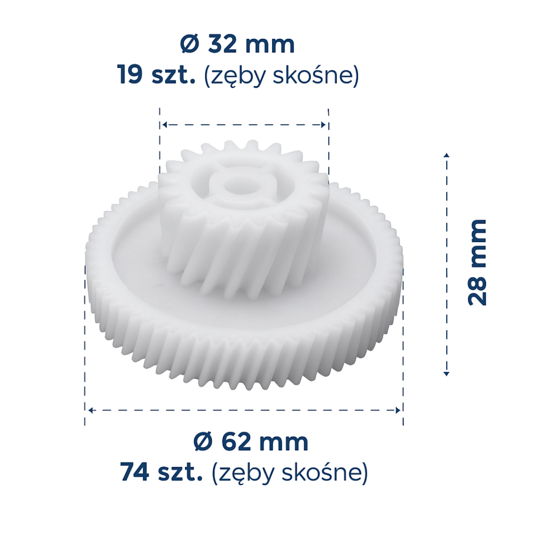 Small gear wheel for meat grinder Zelmer 793635 (187.0003)